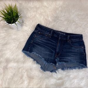 American Eagle hi-rise festival denim shorts